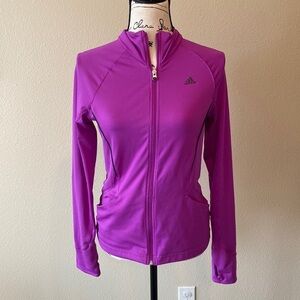 Purple adidas zipup jacket